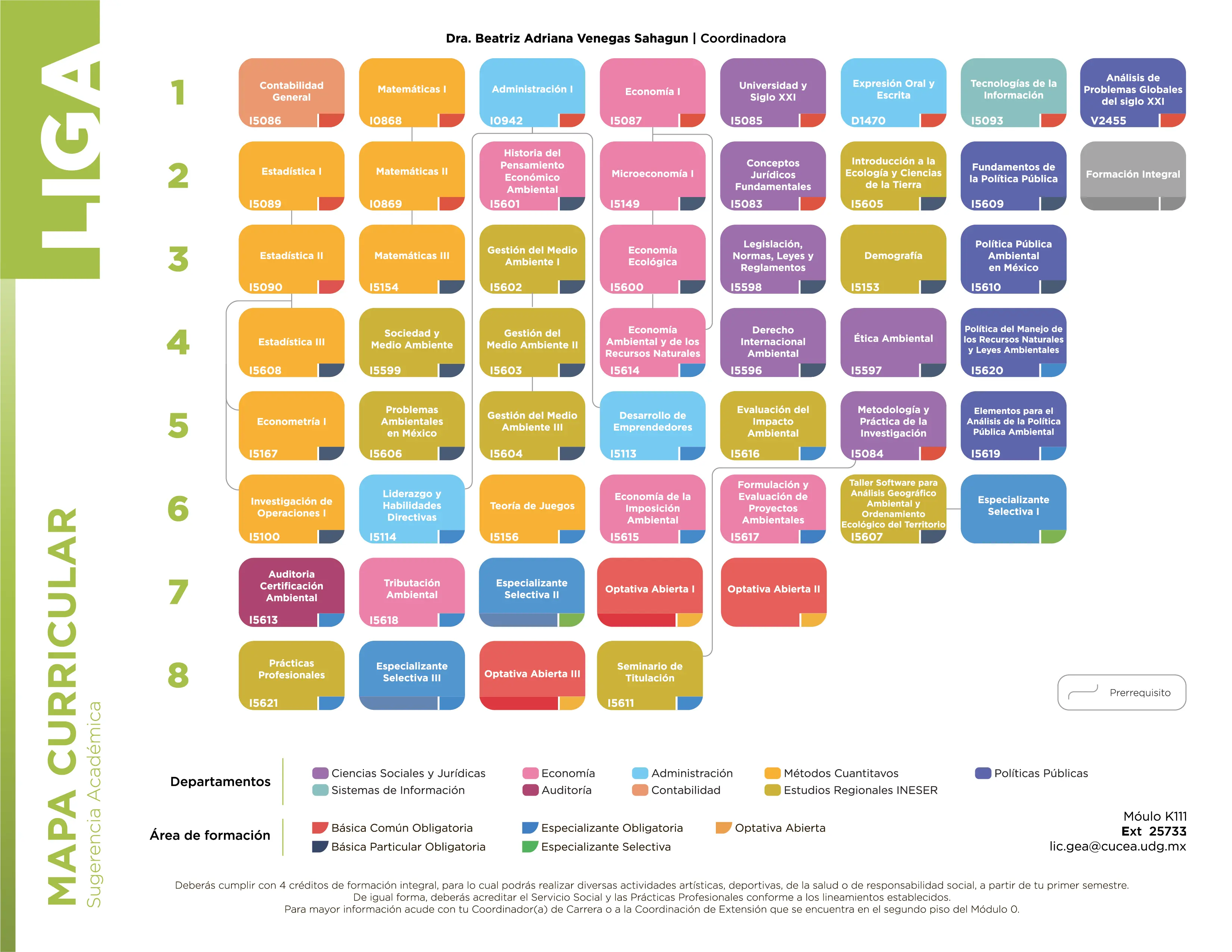 LIGA - Malla curricular