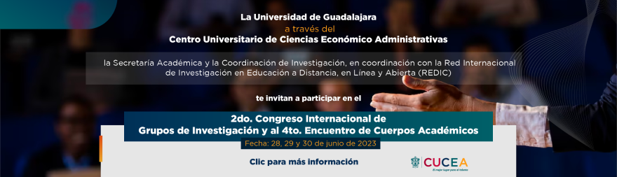 2do. Congreso Internacional de Grupos de Investigación y la 4to Encuentro de Cuerpos Académicos