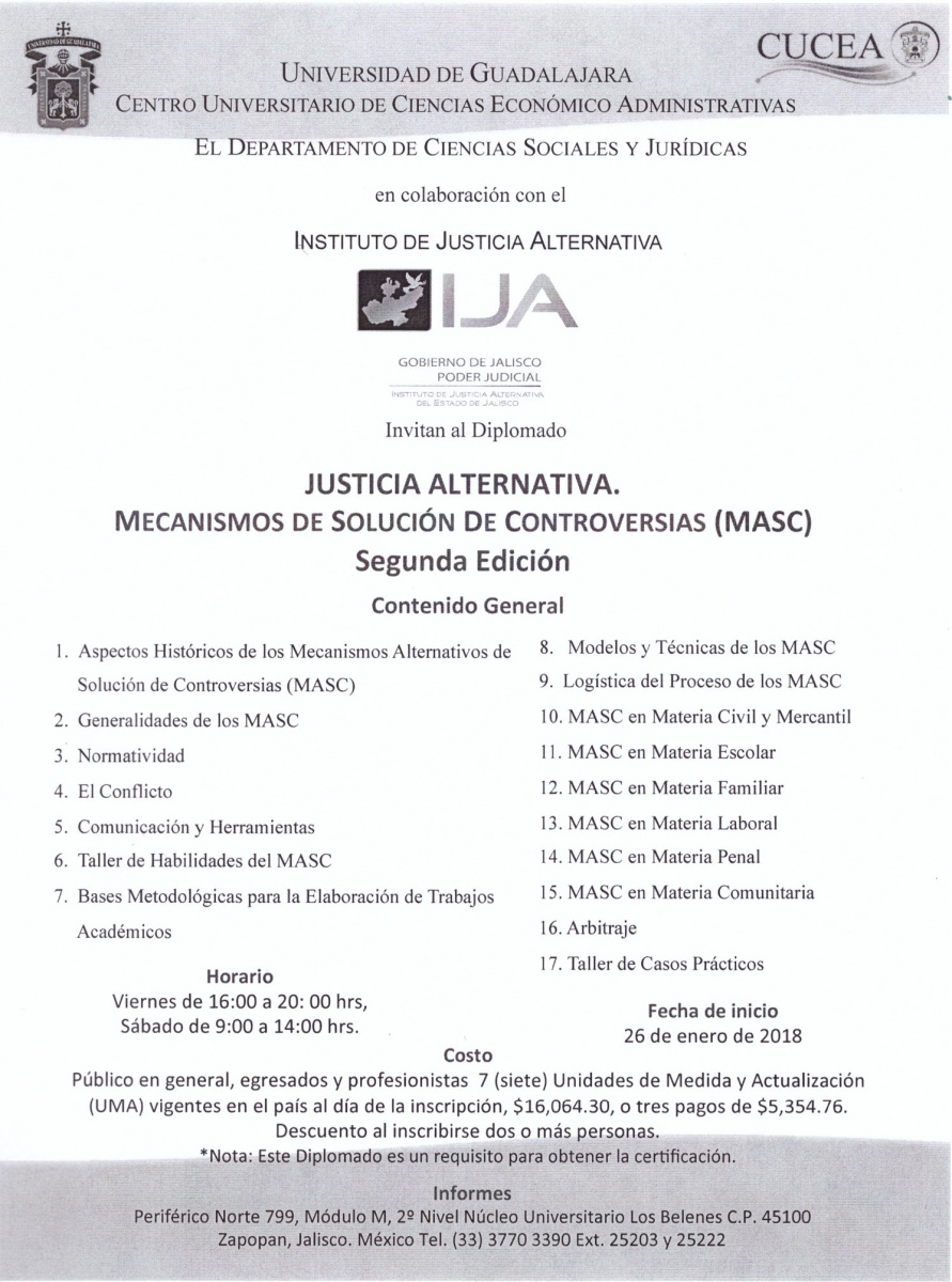 Diplomado Justicia Alternativa