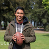 Santiago Andrés Vivas López, preseleccionado del equipo nacional U19 de futbol americano y estudiante del 3er semestre de la Lic. en Administración Financiera y Sistemas