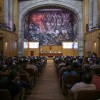 Interior del Paraninfo Enrique Diaz de León donde se reunieron intelectuales y académicos