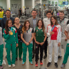  deportistas que participaron en los Juegos Panamericanos Lima 2019 con autoridades de CUCEA
