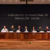 Autoridades de administración central, de la maestría en Innovación social y autoridades del CUCEA en presidium